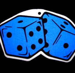 Blue Dice Air Freshener