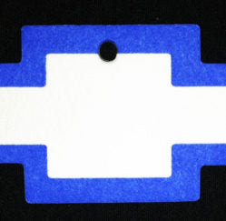 Chevy Bowtie Air Freshener BLUE & WHITE