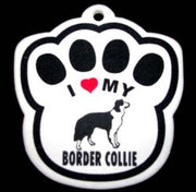 Border Collie Paw Shaped Air Freshener