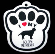 Golden Retreiver Paw Shaped Air Freshener