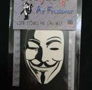 Guy Fawkes Anonymous Car Air Freshener V for Vendetta