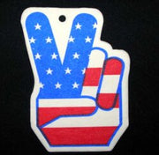 American Flag Peace Air Freshener