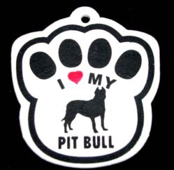 Pit Bull Paw Shaped Air Freshener
