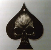 Black Spade Skull Air Freshener