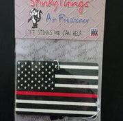 Thin RED Line American Flag Car Air Freshener