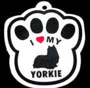Yorkie Paw Shaped Air Freshener